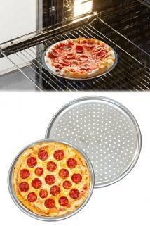 Toptan Delikli Paslanmaz Çelik Pizza Fırın Tepsisi 34 cm Fiyatı